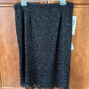 NEW Marina Black Lace Skirt Size L